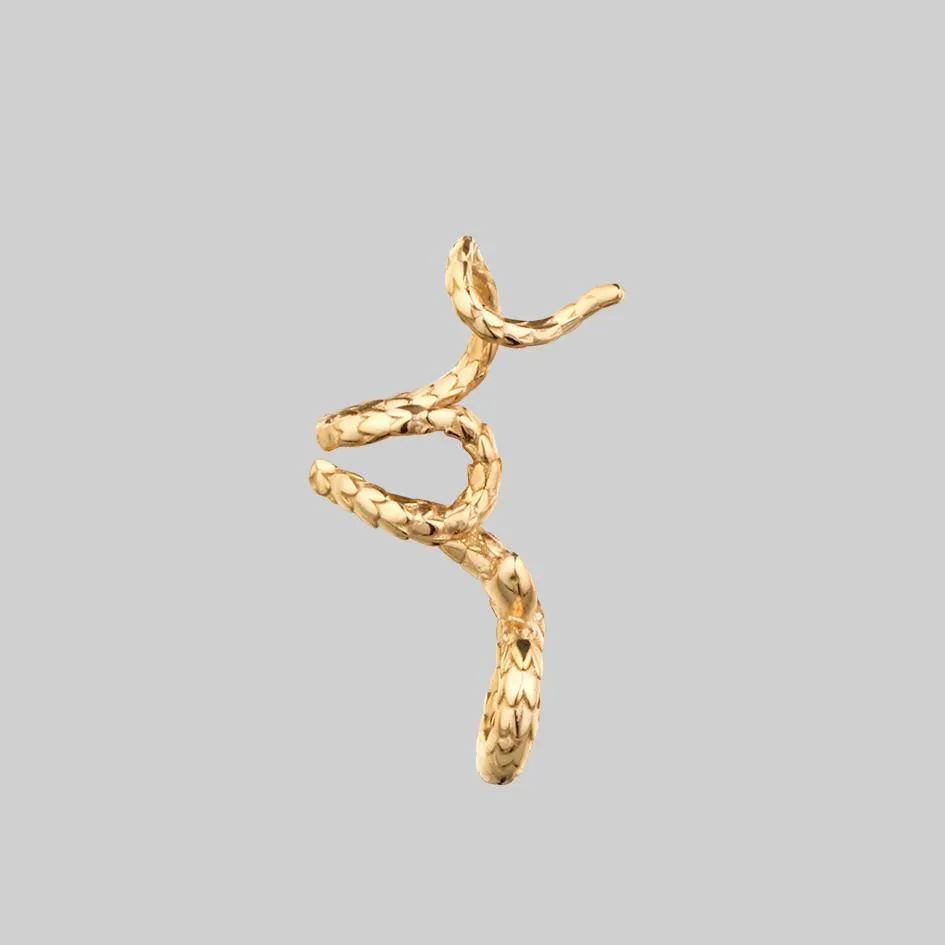 MINERVA. Snake Ear Wrap Cuff - Gold