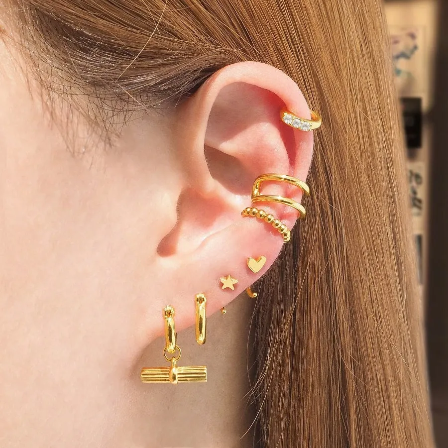Minimal Double Bar Ear Cuff