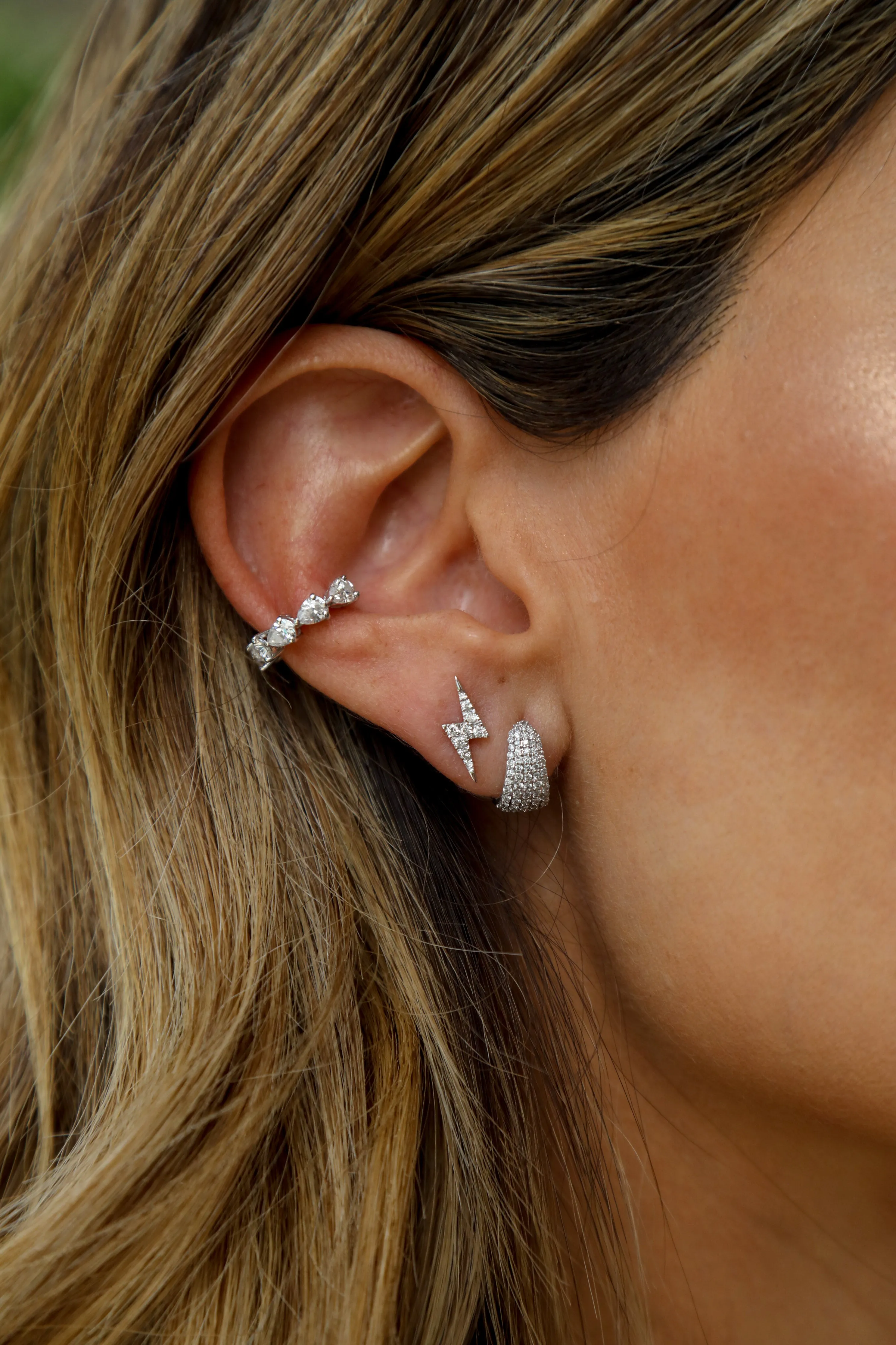 Moissanite Ear Cuff