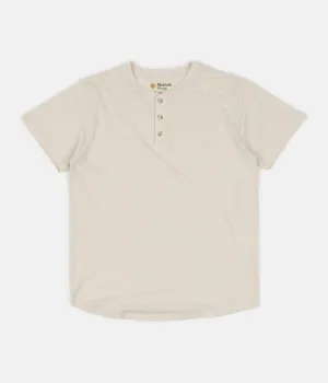 Mollusk Short Sleeve Henley T-Shirt - Natural