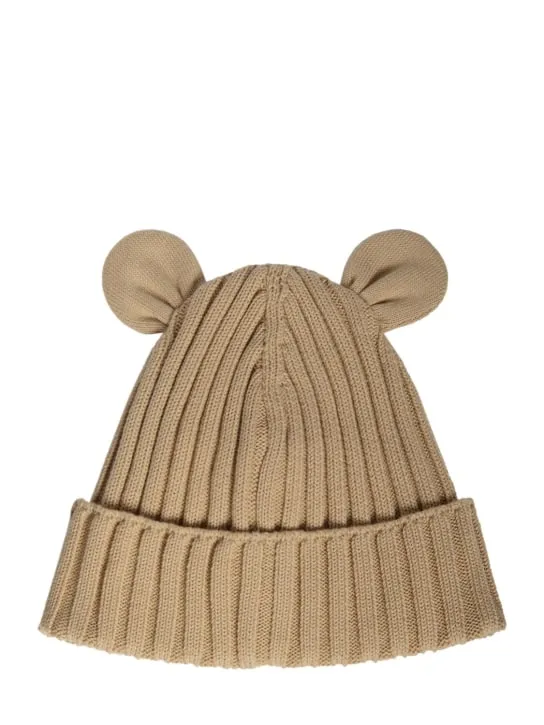 Moncler   Cotton knit beanie hat with ears 