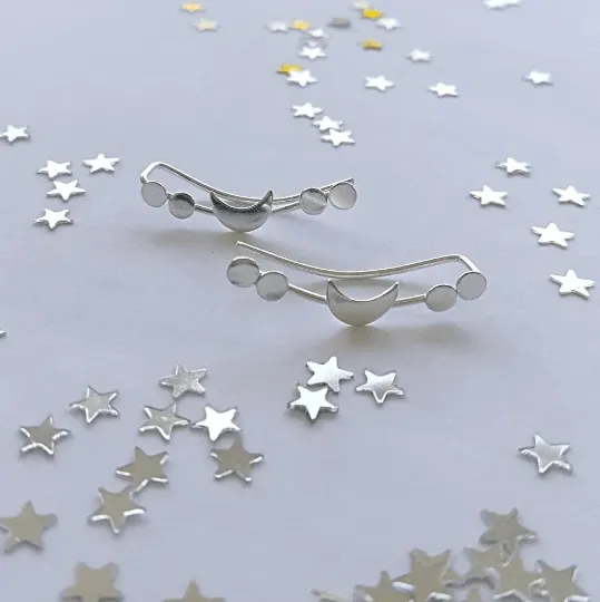 Moon Phases Climber Earring