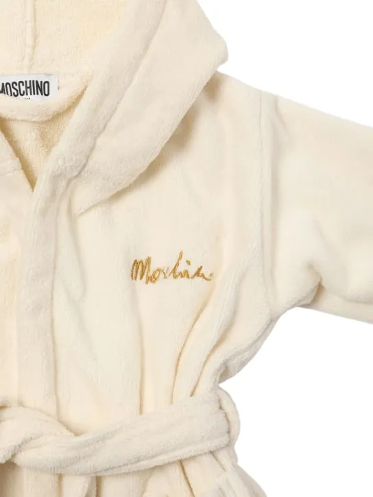 Moschino   Cotton terry bathrobe 