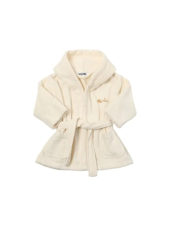 Moschino   Cotton terry bathrobe 