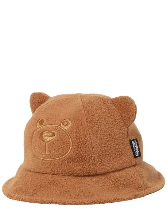 Moschino   Teddy bucket hat w/ear appliqués 