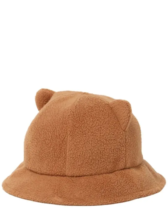 Moschino   Teddy bucket hat w/ear appliqués 