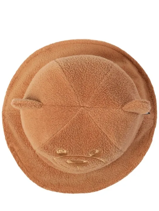 Moschino   Teddy bucket hat w/ear appliqués 