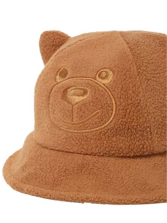Moschino   Teddy bucket hat w/ear appliqués 