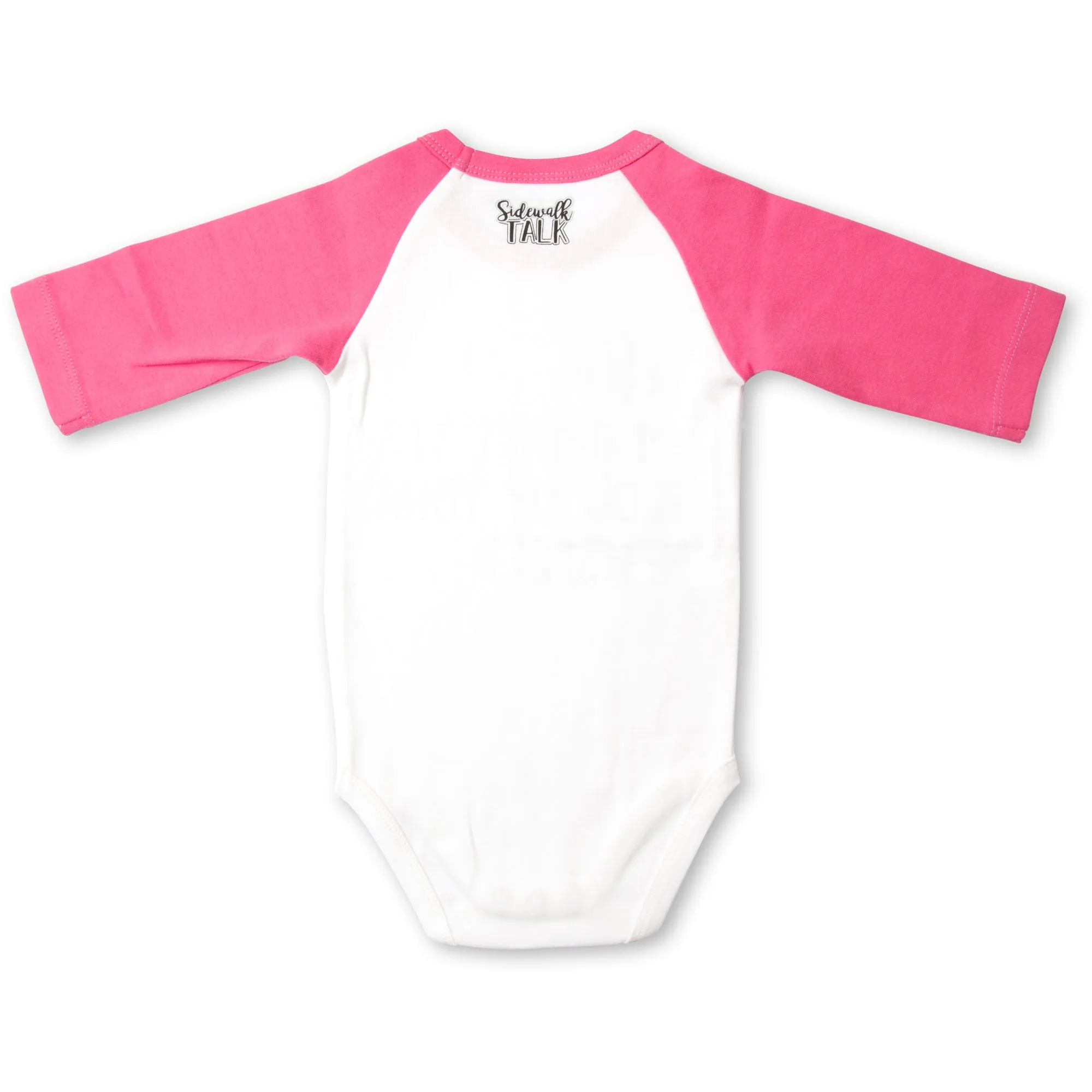 Namast'ay 3/4 Length Pink Sleeve Onesie