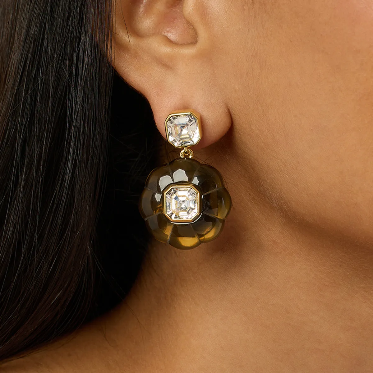 Noir Garden Dangler Earrings