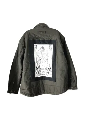 OOAK Cordaroy Hierophant Quilted Jacket by Tooth and Claw x Blim