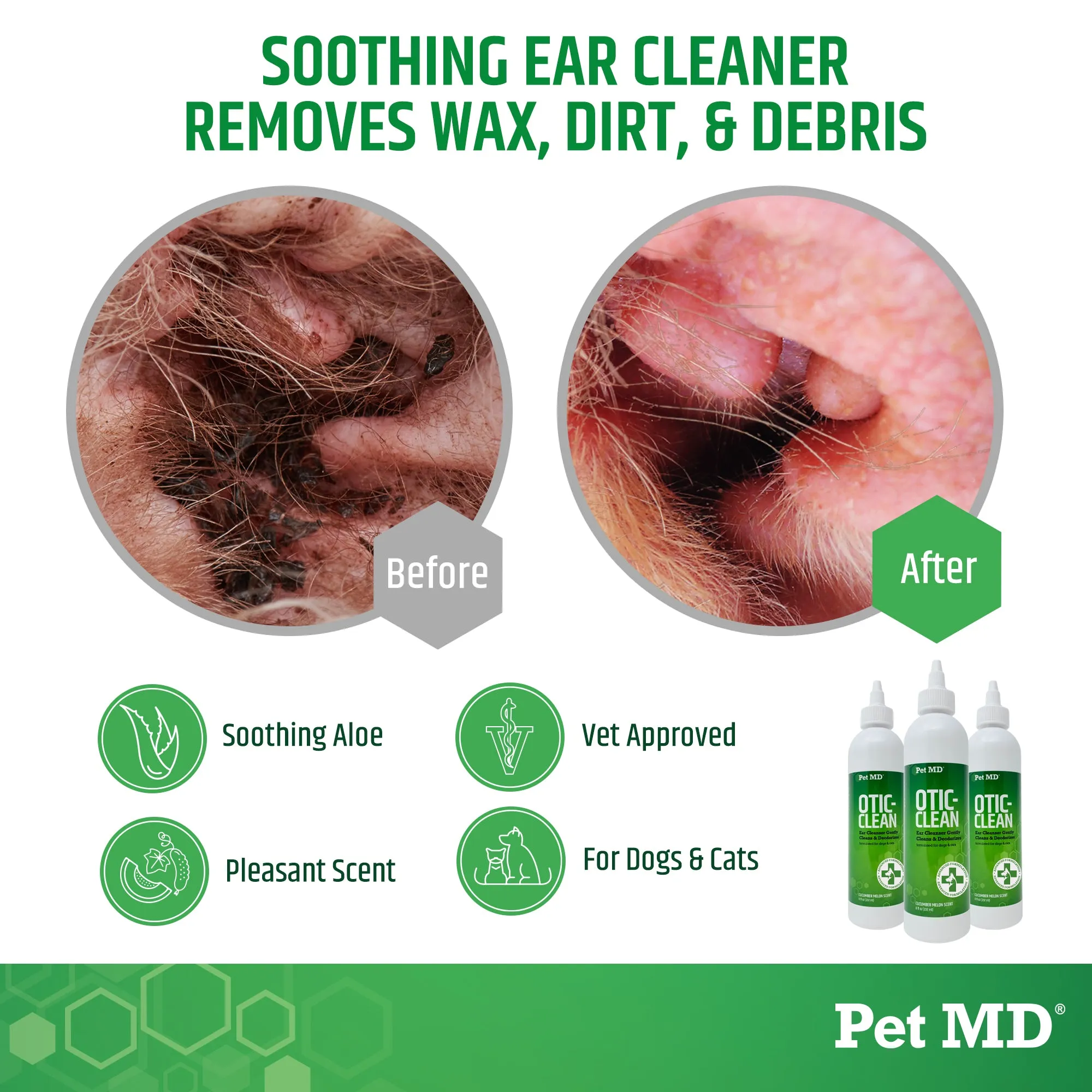 Otic-Clean Ear Cleaner for Dogs & Cats – 8 oz
