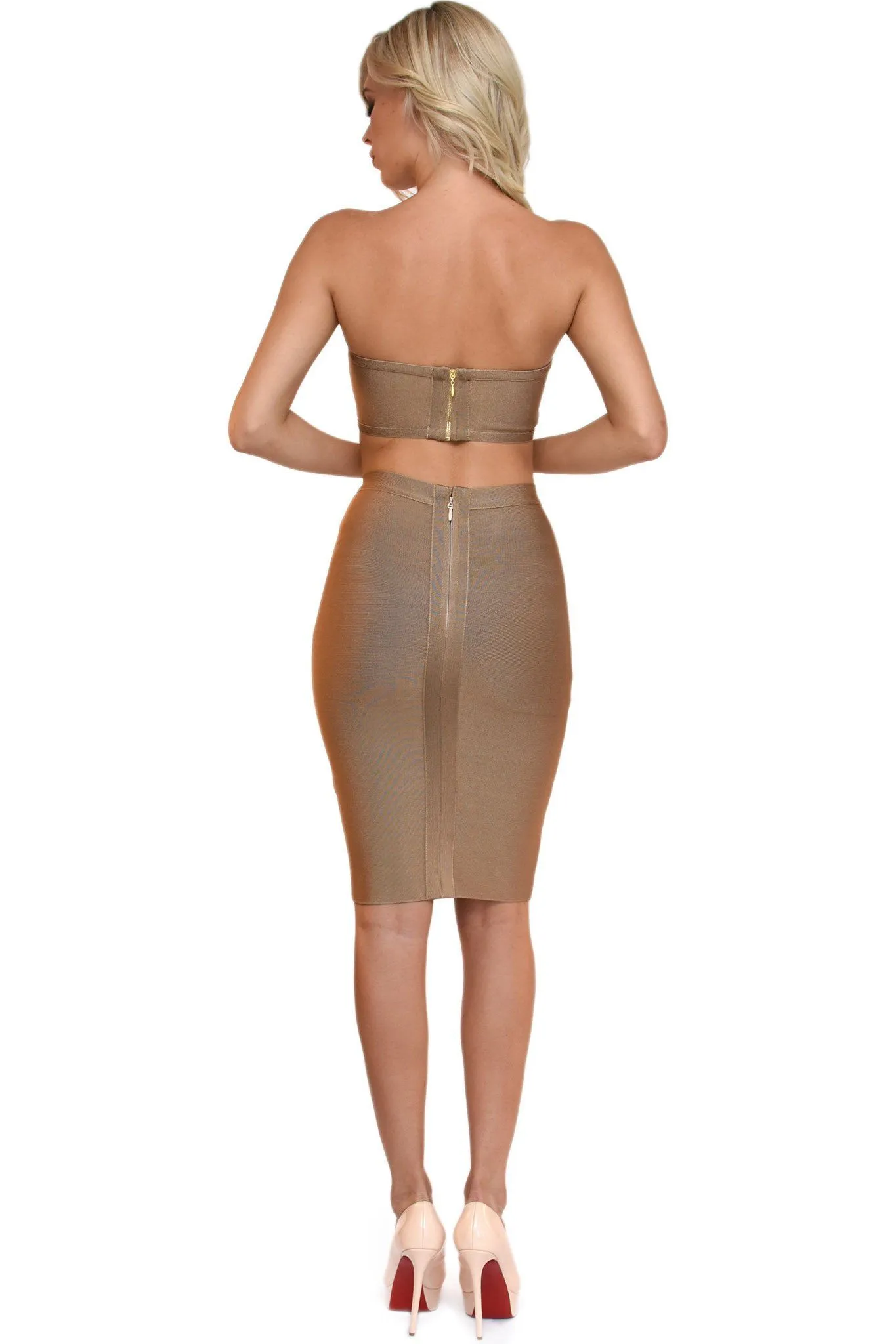 Paris Two-Piece Set - Mocha (M & L - Clearance Sale)