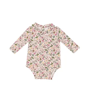 Peter Pan Collar Bodysuit- Acorn Floral