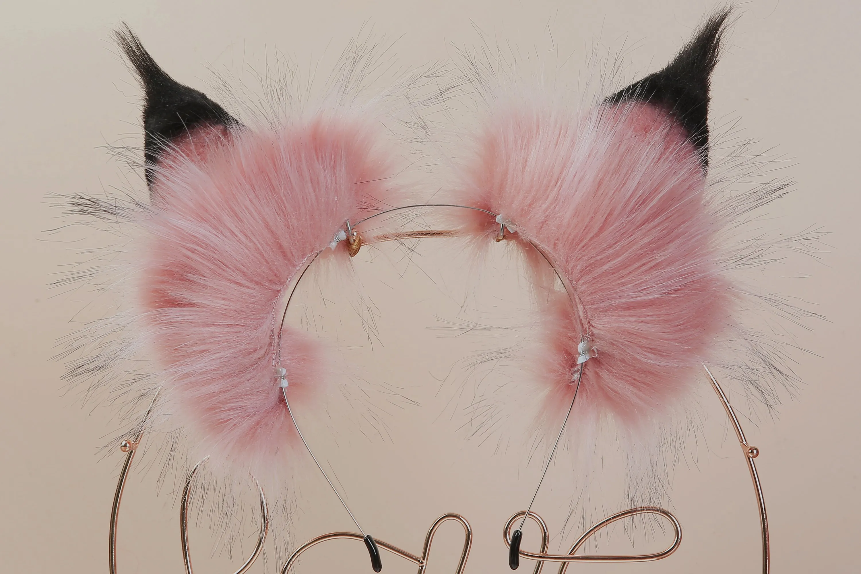 pink fox tail plug and ear set wolf tail buttplug and ear fox tail butt plug tail kitten ear petplay anal plug ass sextoyfor couple