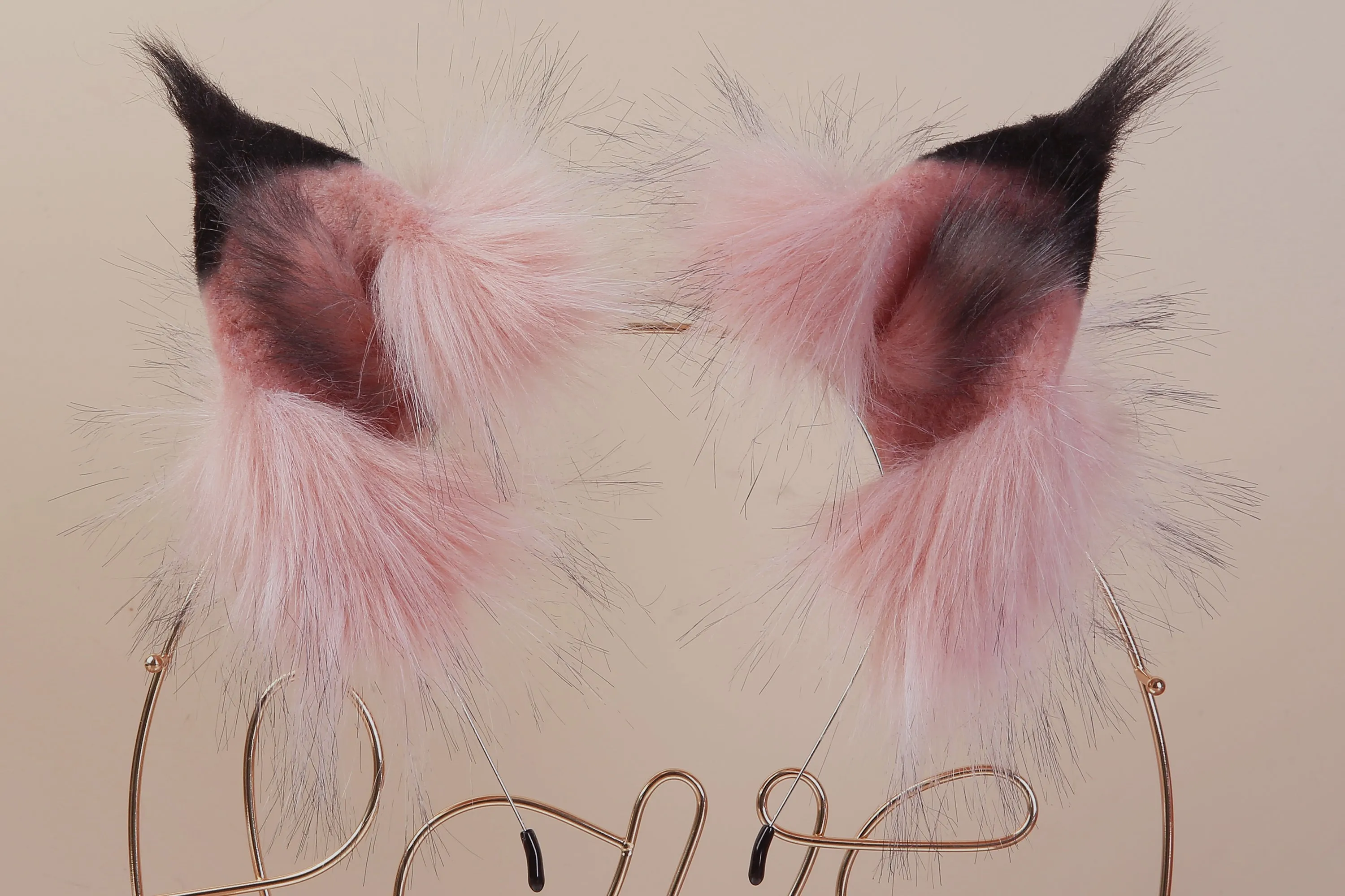 pink fox tail plug and ear set wolf tail buttplug and ear fox tail butt plug tail kitten ear petplay anal plug ass sextoyfor couple