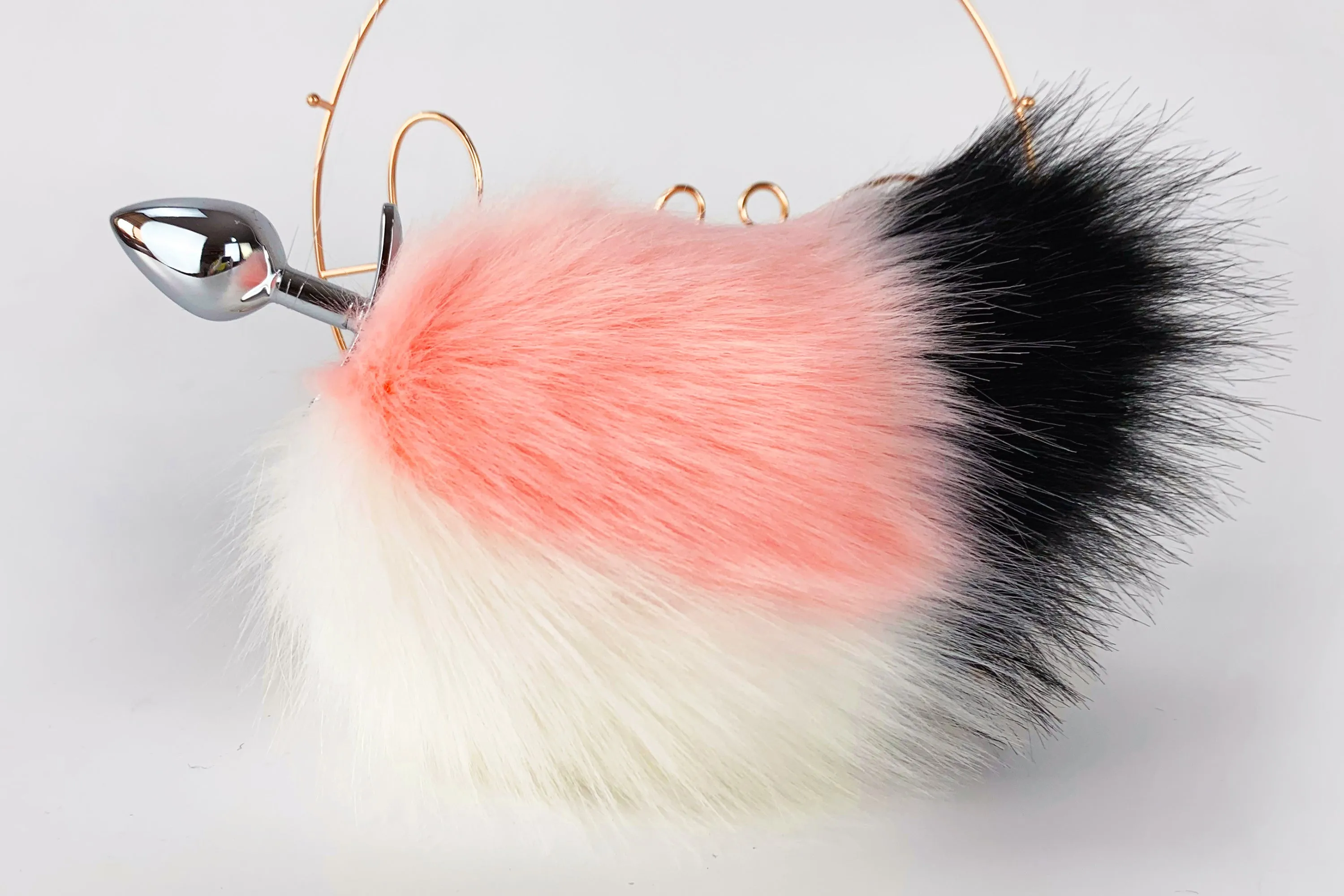 pink lop bunny ear and tail plug set bunny petplay ear and tail butt plug set realistic rabbit tail plug and ear set bunny cosplay mature