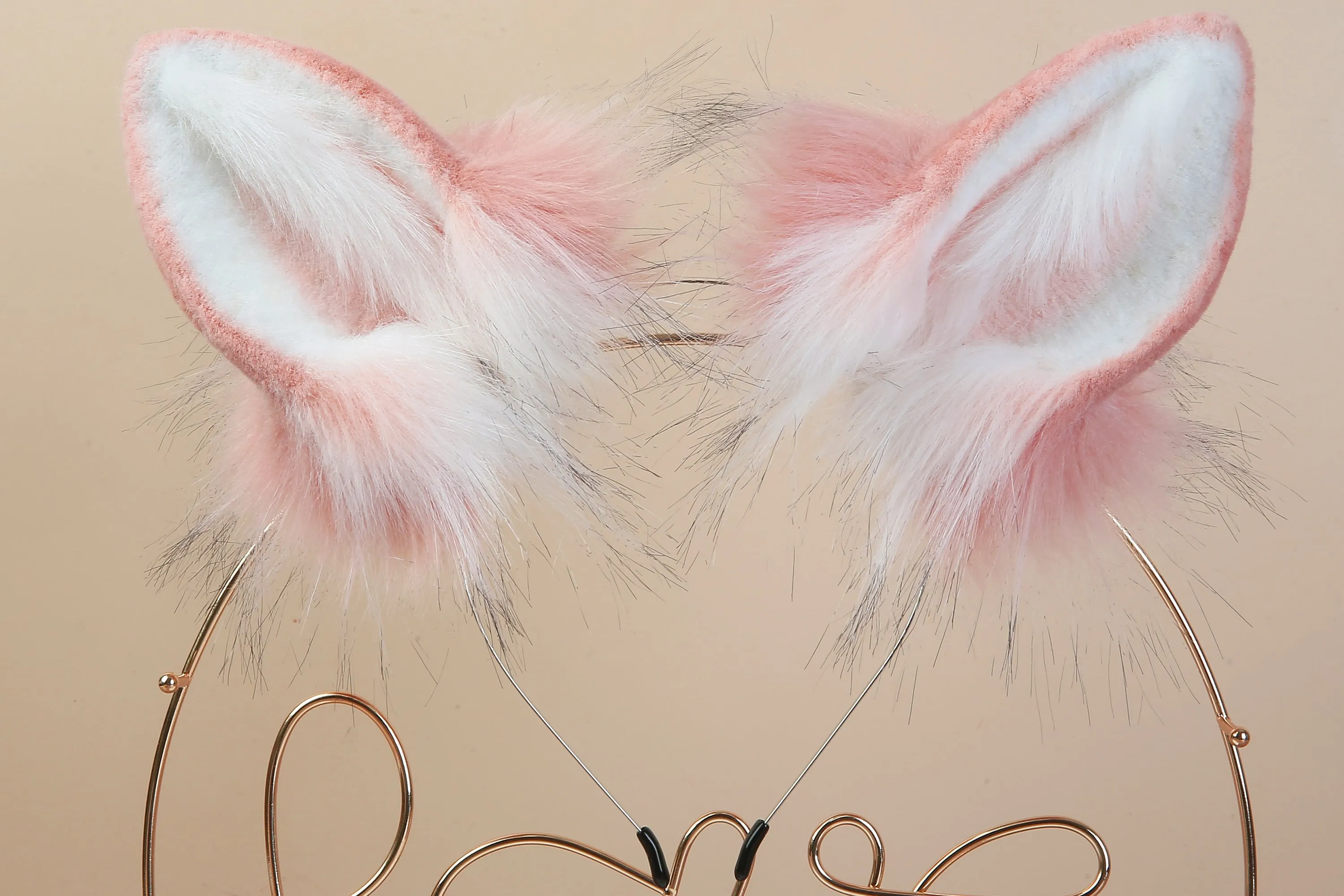 pink white bunny ear and tail plug set rabbit tail butt plug and ear tail buttplug and ear anal plug tail cosplay sextoy for couple