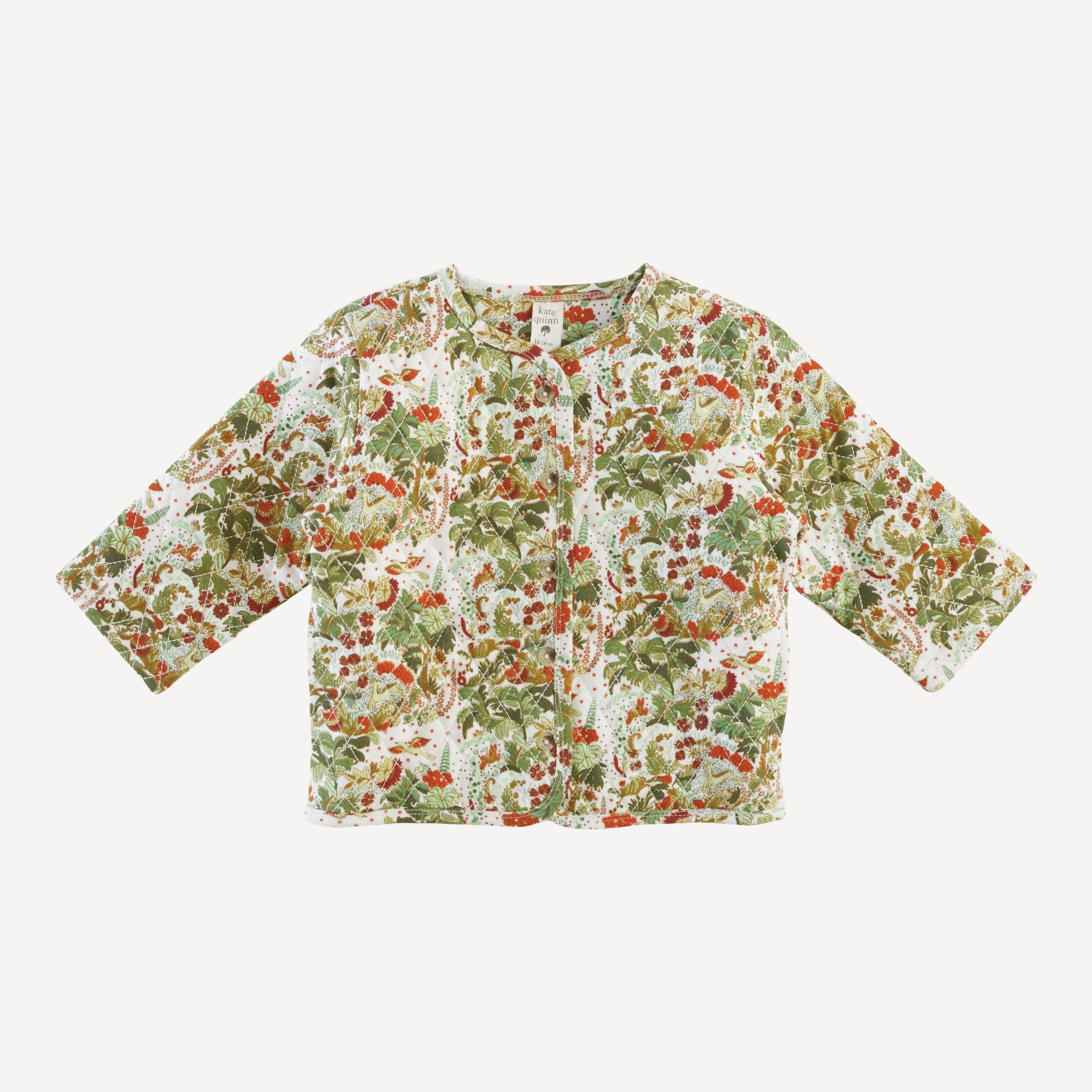 quilted jacket | bunny woods | organic cotton jersey