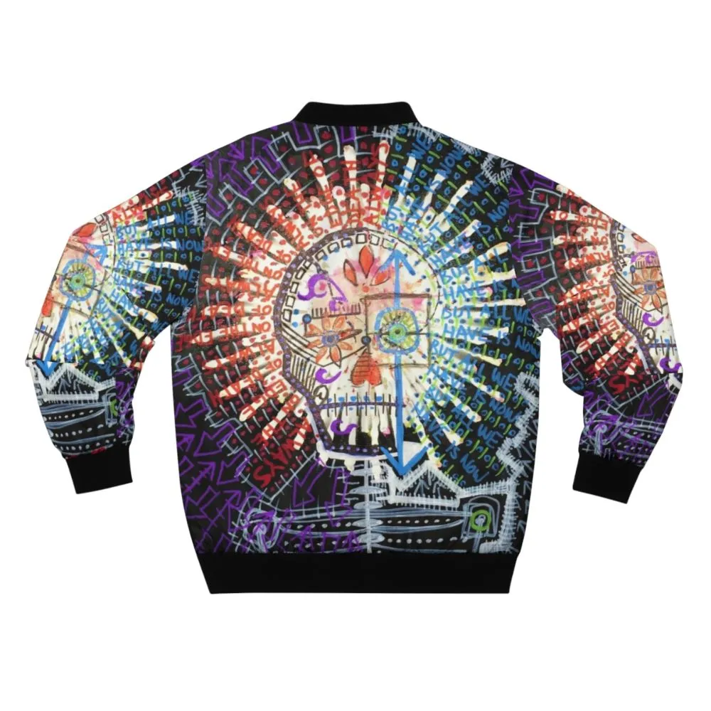 "Always on the Edge of Death" Neo-Expressionist Bomber Jacket