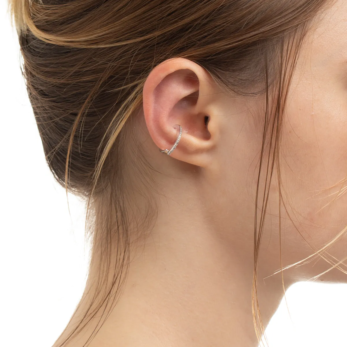"Beluga" Diamond Ear Cuff
