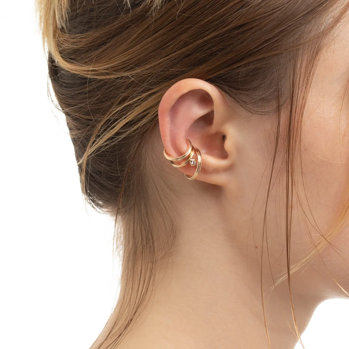 "Beluga" Diamond Ear Cuff
