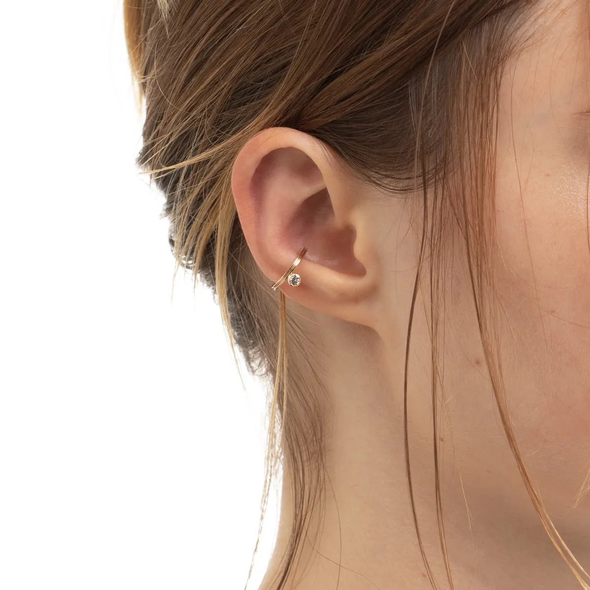 "Beluga" Diamond Ear Cuff