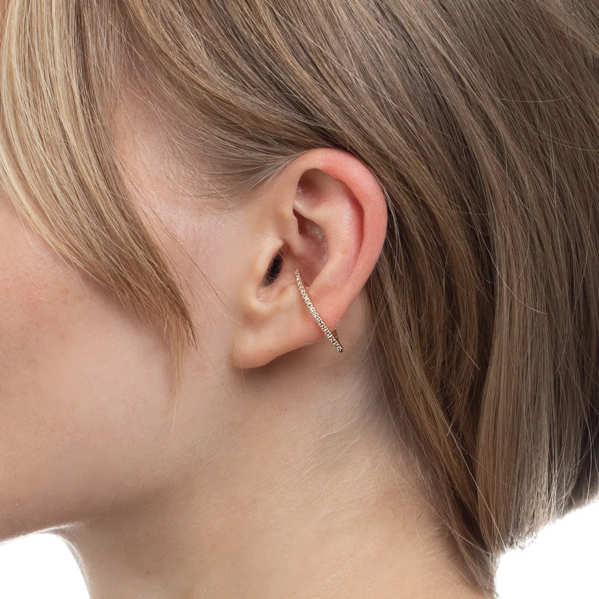 "Bow" Diamond Ear Cuff
