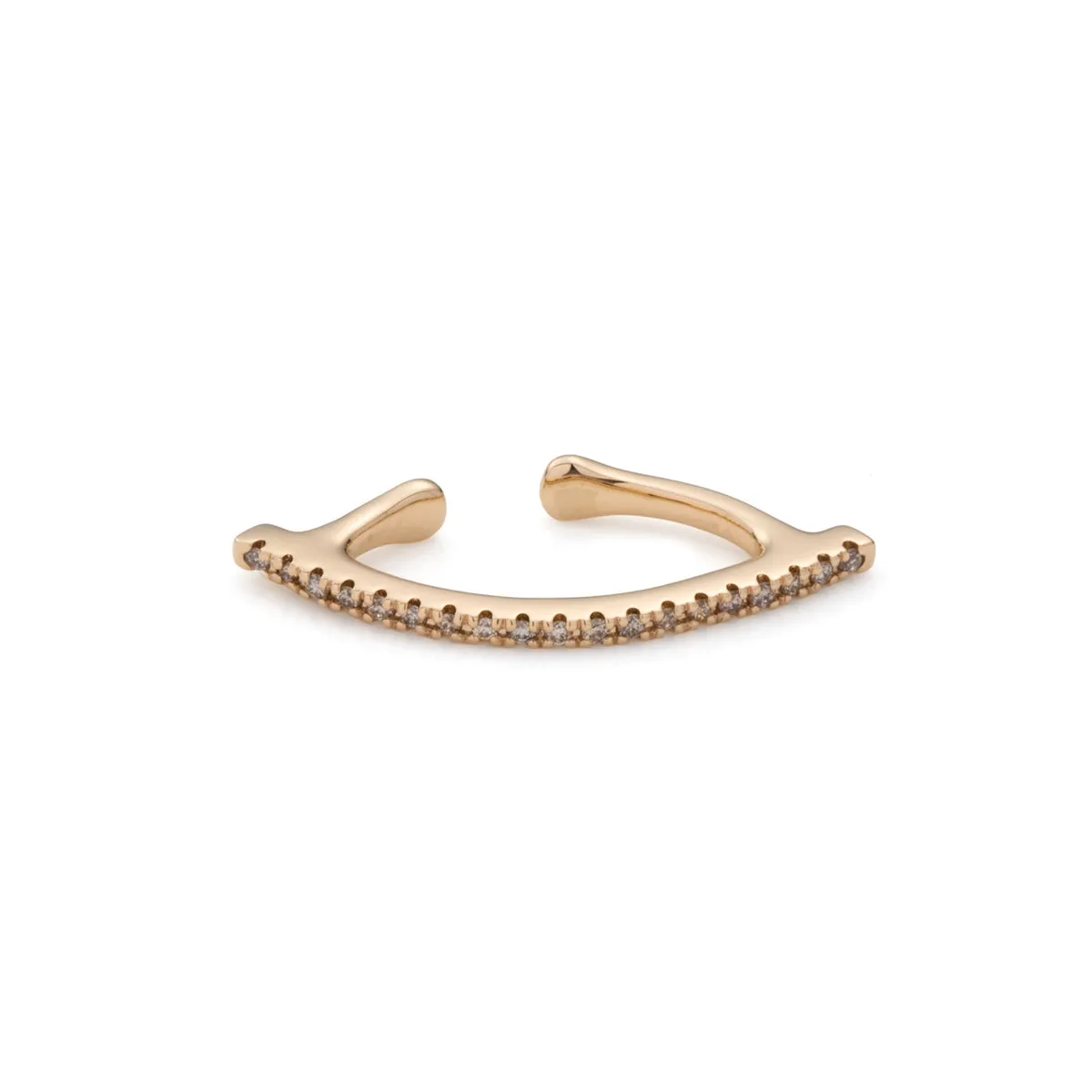 "Bow" Diamond Ear Cuff