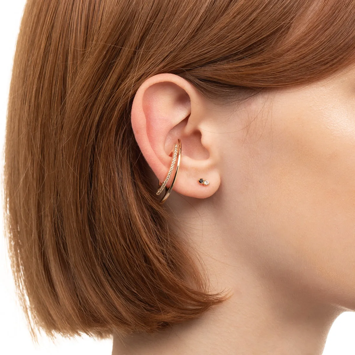 "Bow" Diamond Ear Cuff