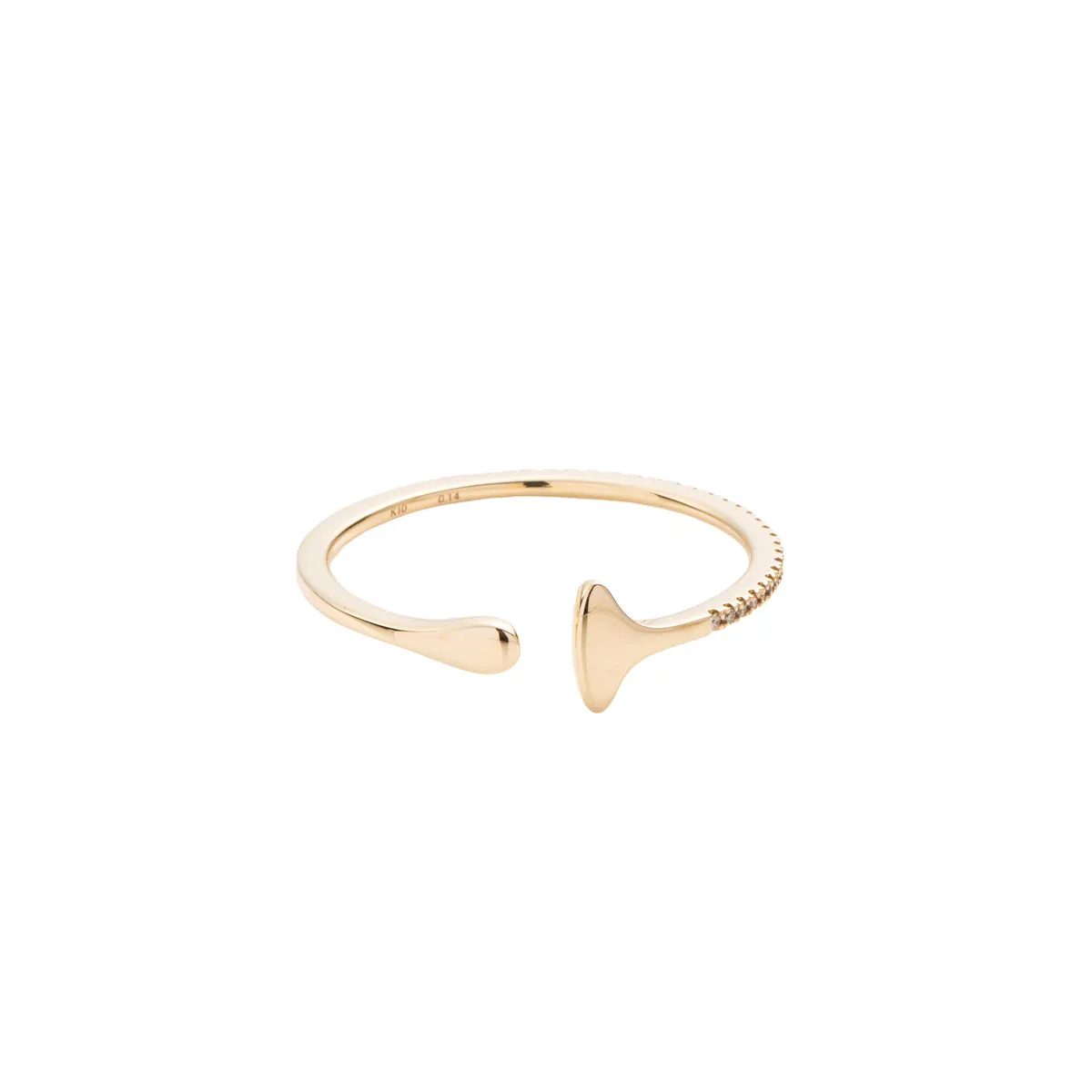 "Gossamer" Oversized Diamond Ear Cuff Large size