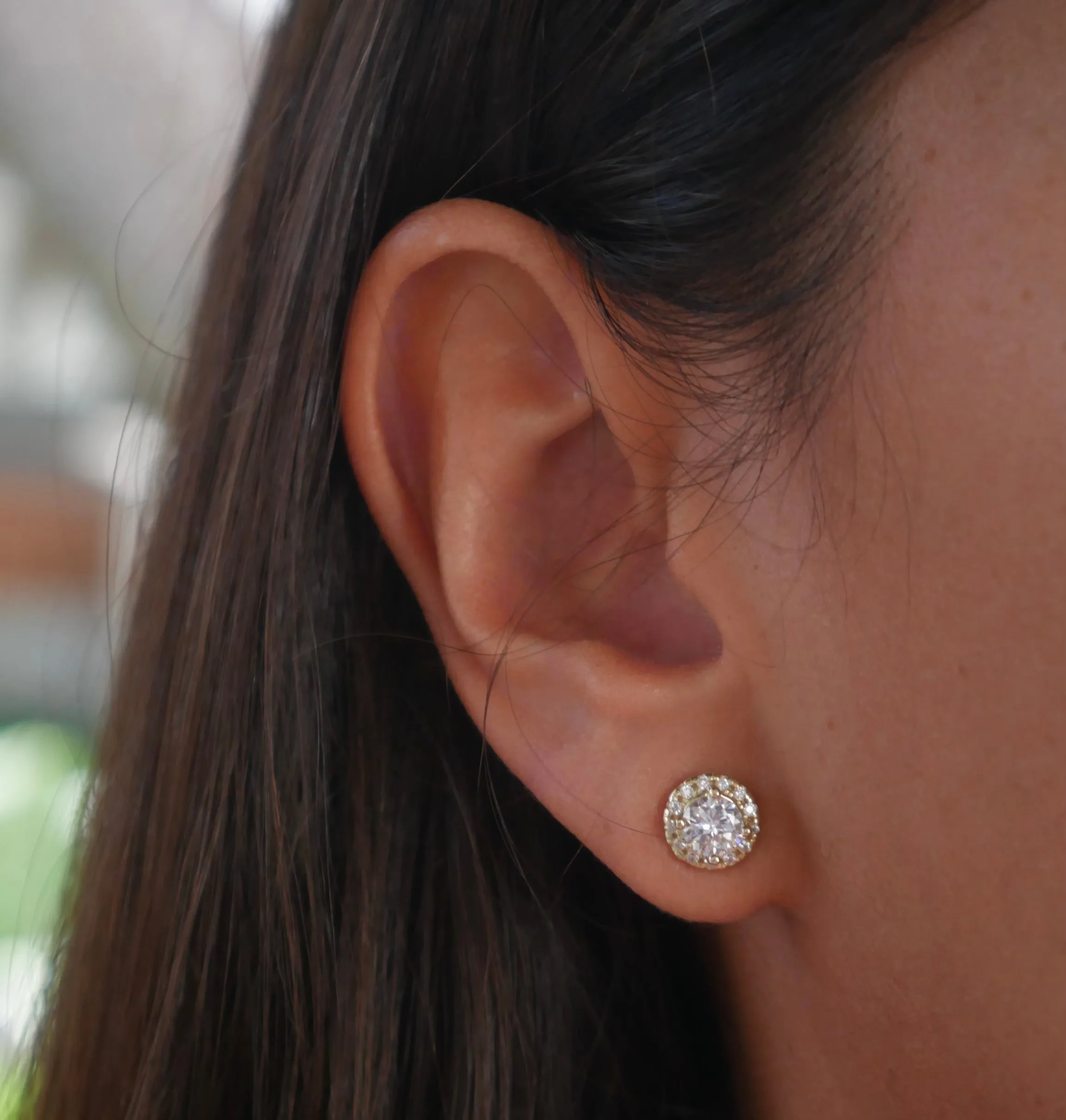 Rainbow Sky Diamond CZ .925 Sterling Silver Ear Cuffs (non-pierced) Earrings