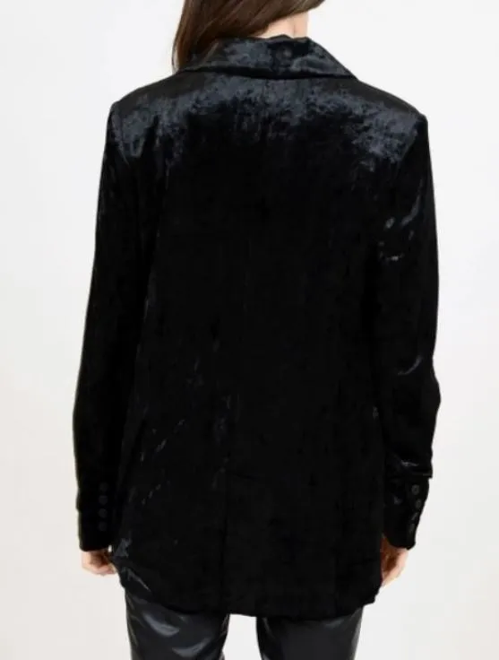 RD Style Black Velvet Blazer