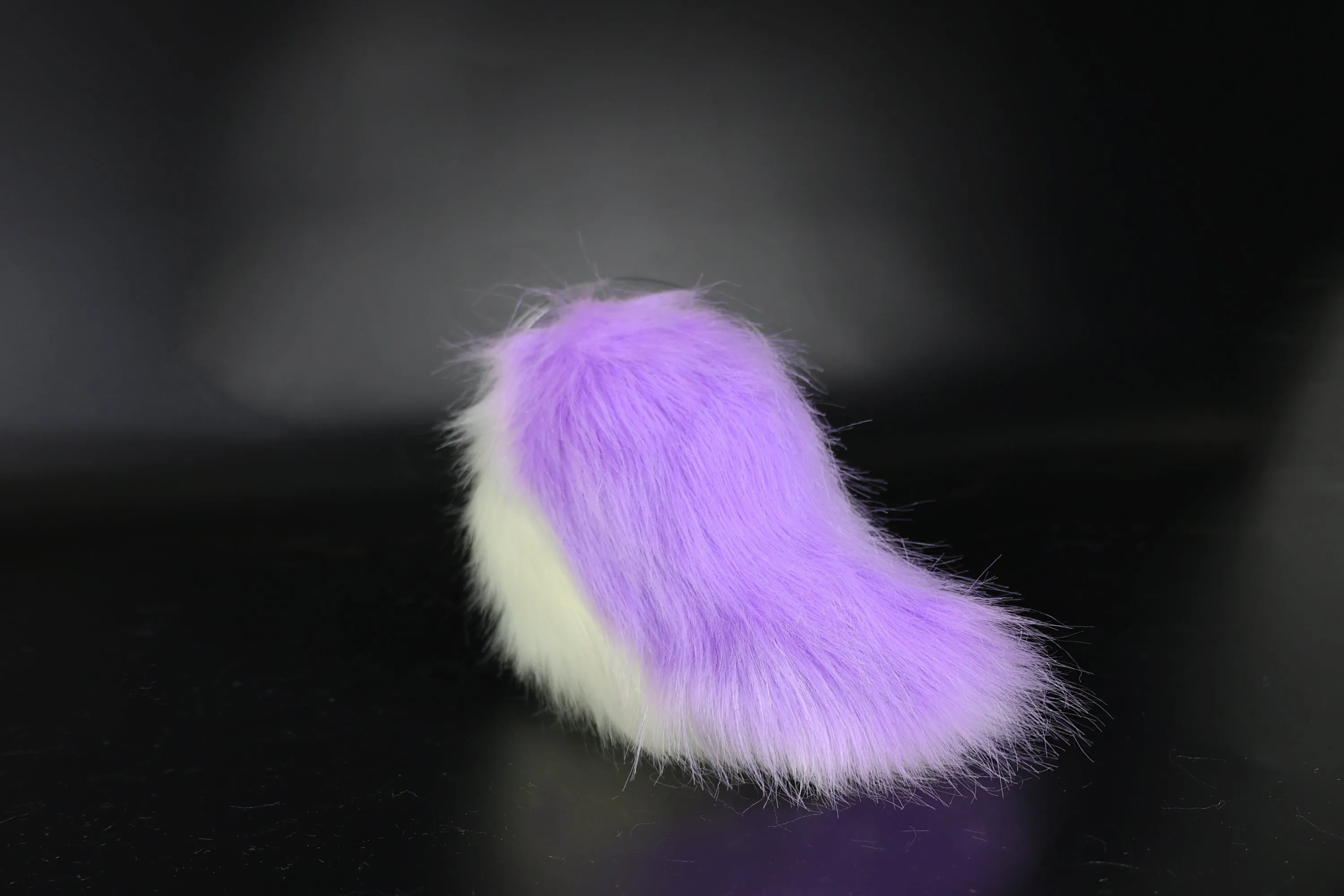 Realistic purple faux fur bunny ear and tail set bendable bunny ear cosplay rabbit ear and tail neko ear petplay ear bunnyplay anime cosplay