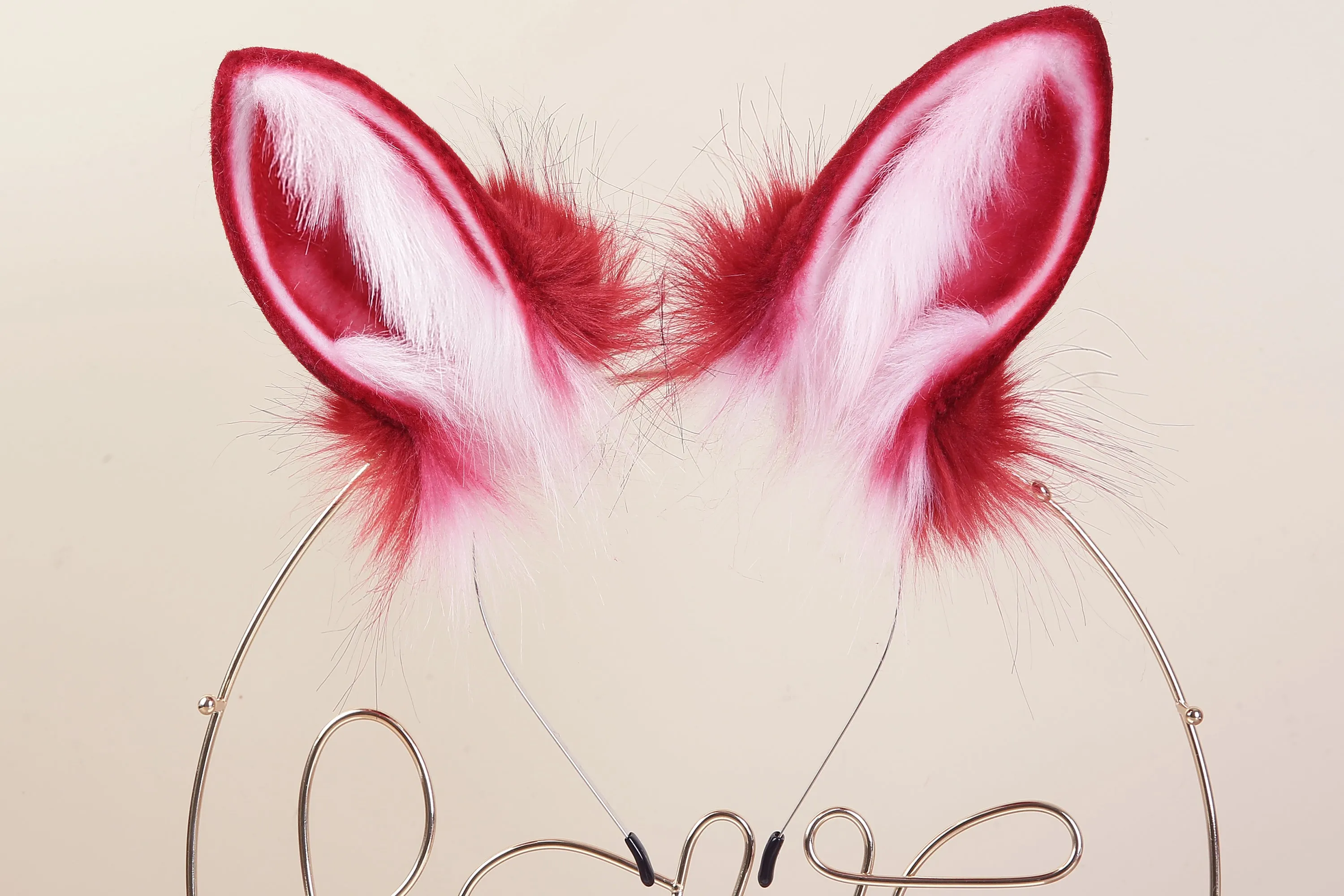 red white bunny ear and tail plug set rabbit tail butt plug and ear  tail buttplug and ear anal plug tail cosplay sextoy for couple