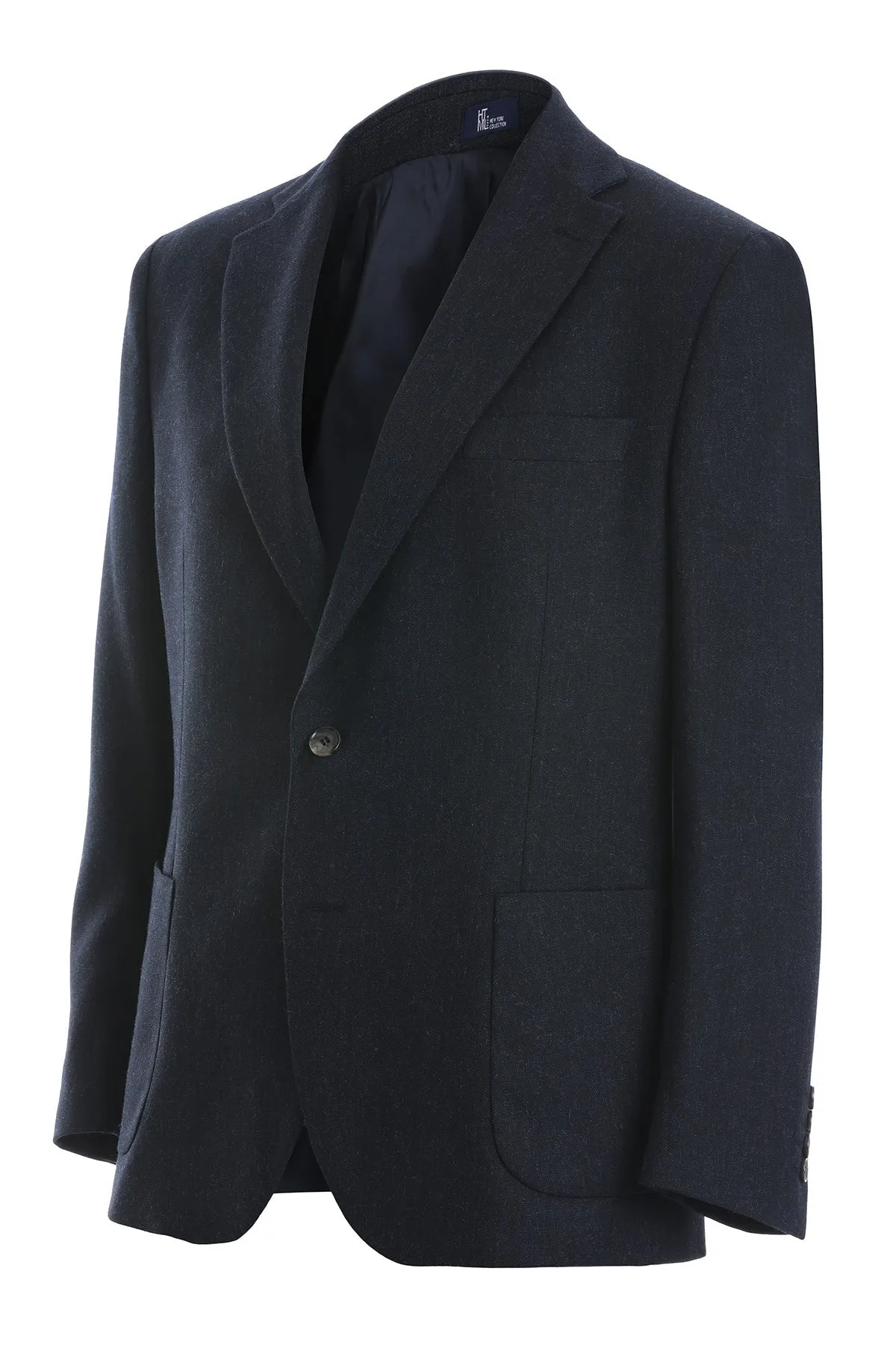 Regular Fit Navy Notch Lapel Casual Blazer