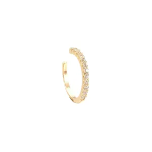 Rhinestone Ear Cuff in Gold and Silver