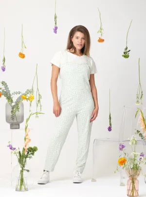 Rhythm Adjustable Overall - Mint Floral