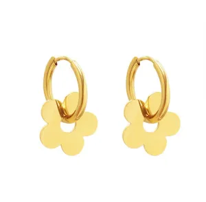 Ring Around the Daisy Hoop Earrings