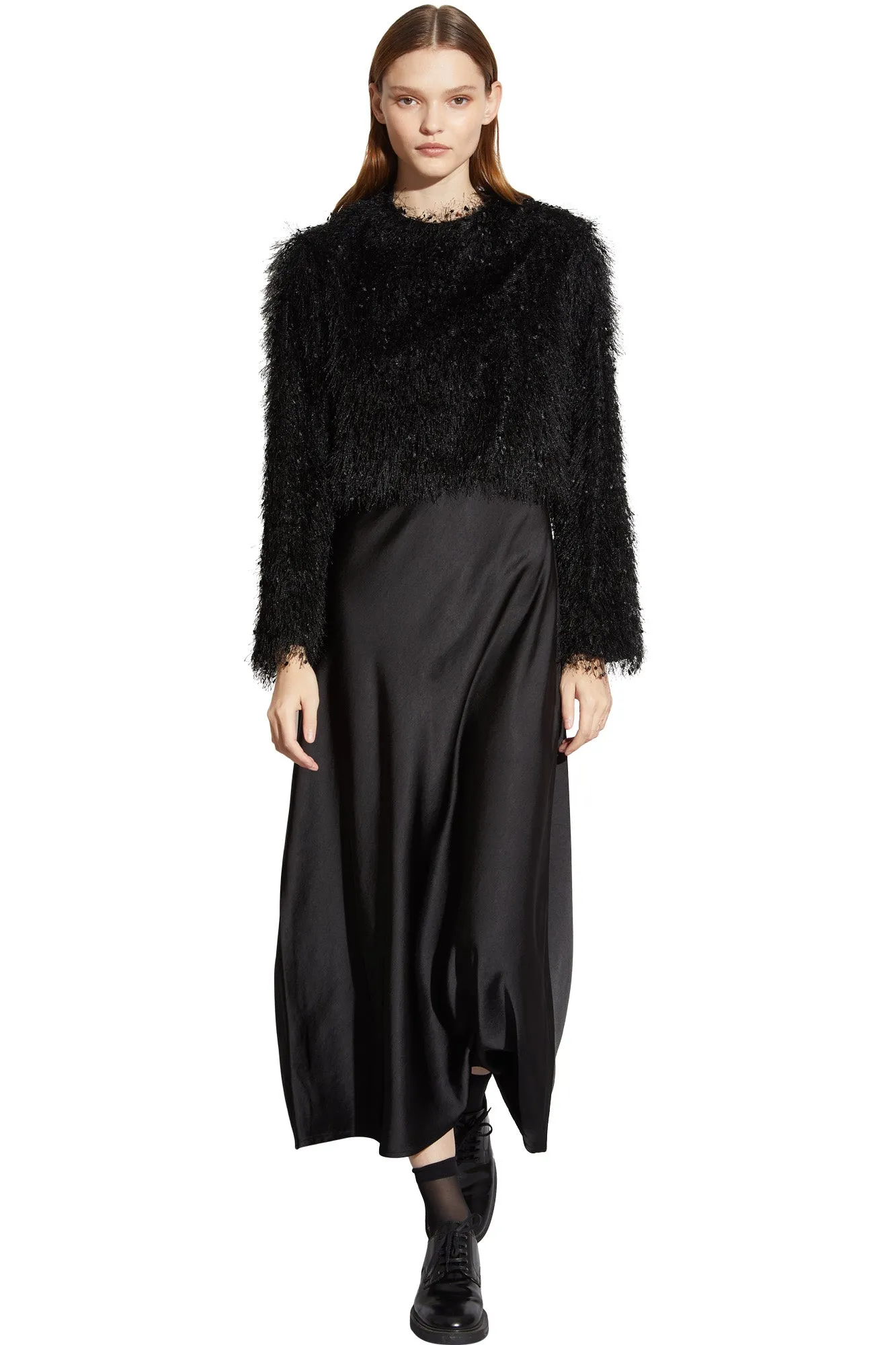 Saint Art Haley Slip Dress in Black