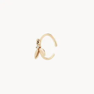 seedling ear cuff - 14k yellow gold