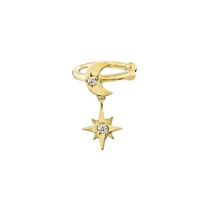 Selene Drop Ear Cuff - Gold
