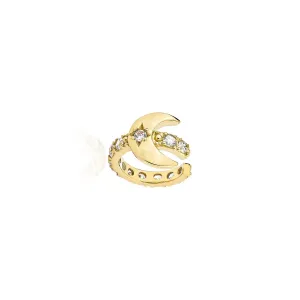 Selene Moonlight Ear Cuff - Gold