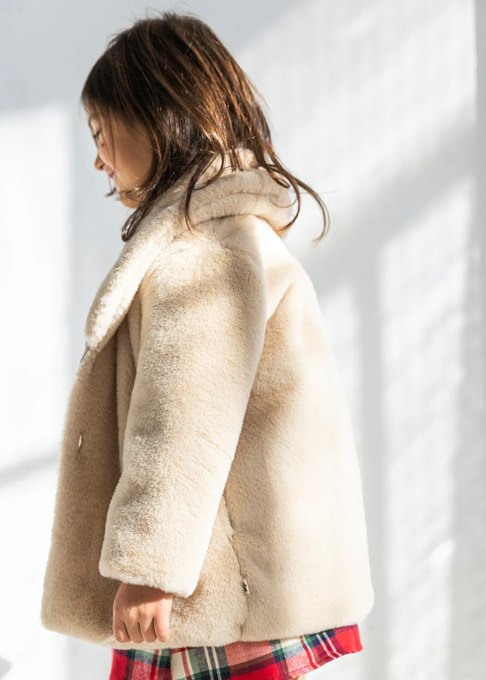 SHAWL FAUX COAT