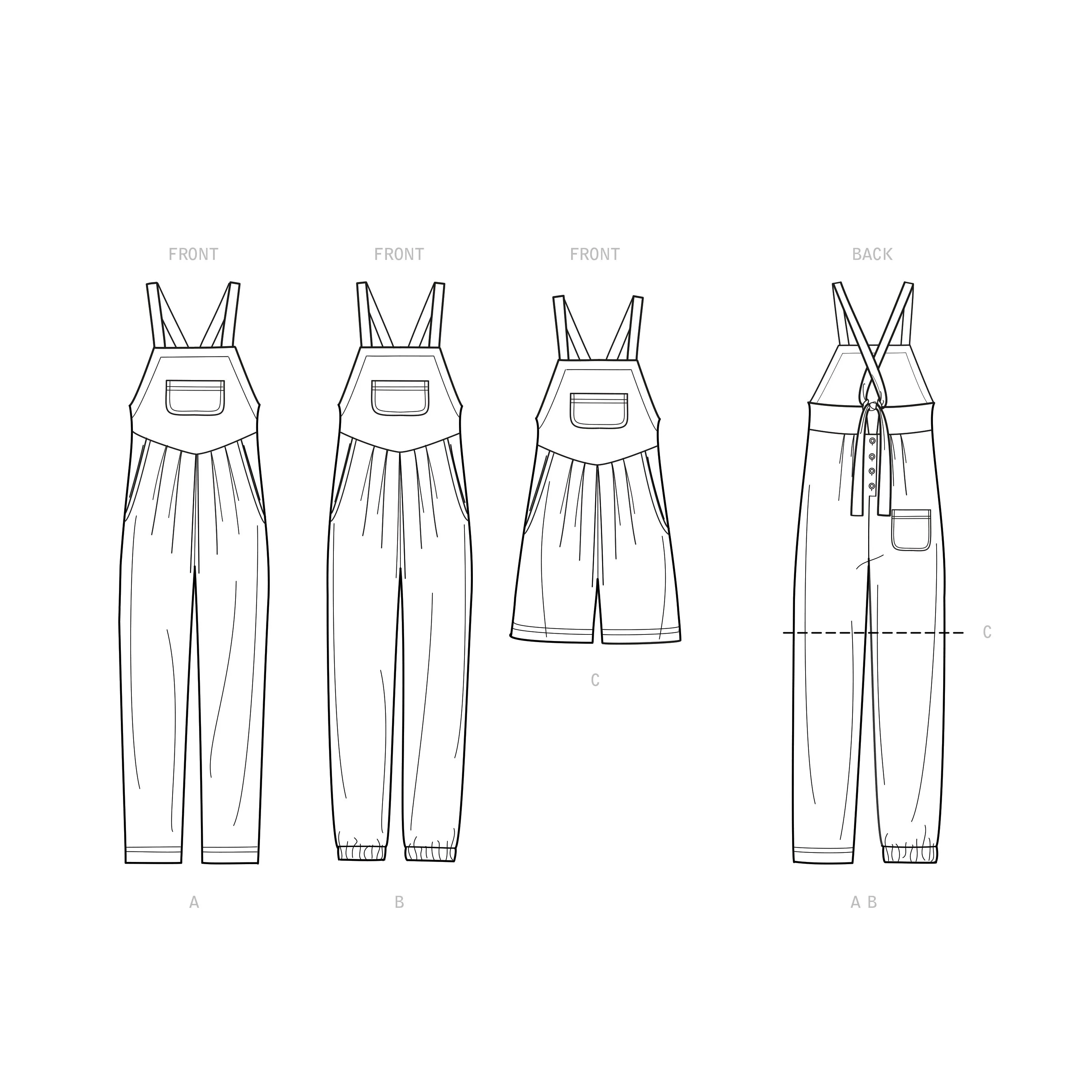 Simplicity Pattern 9382 Misses' Overall
