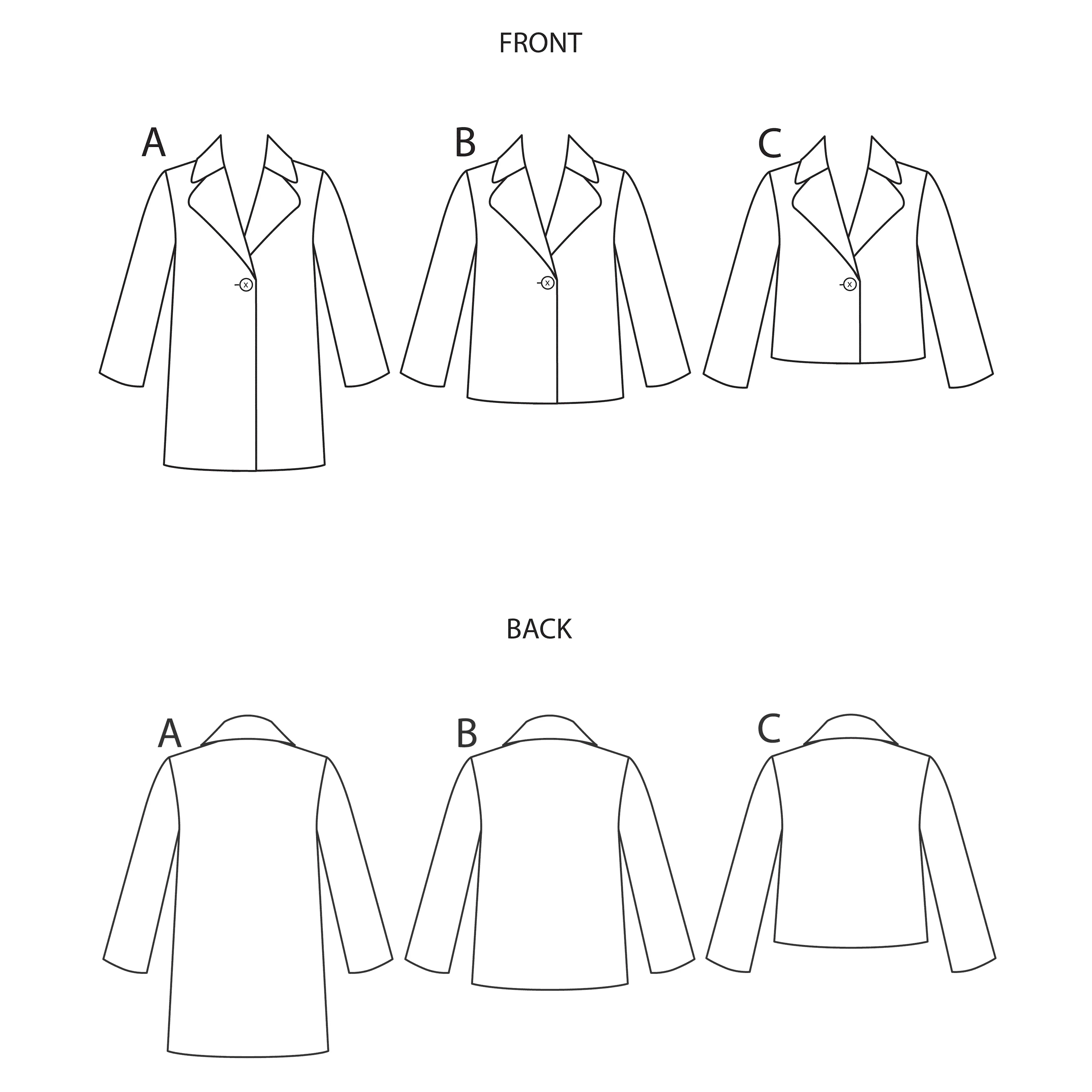 Simplicity Sewing Pattern 9027 Girls' Lined Coat