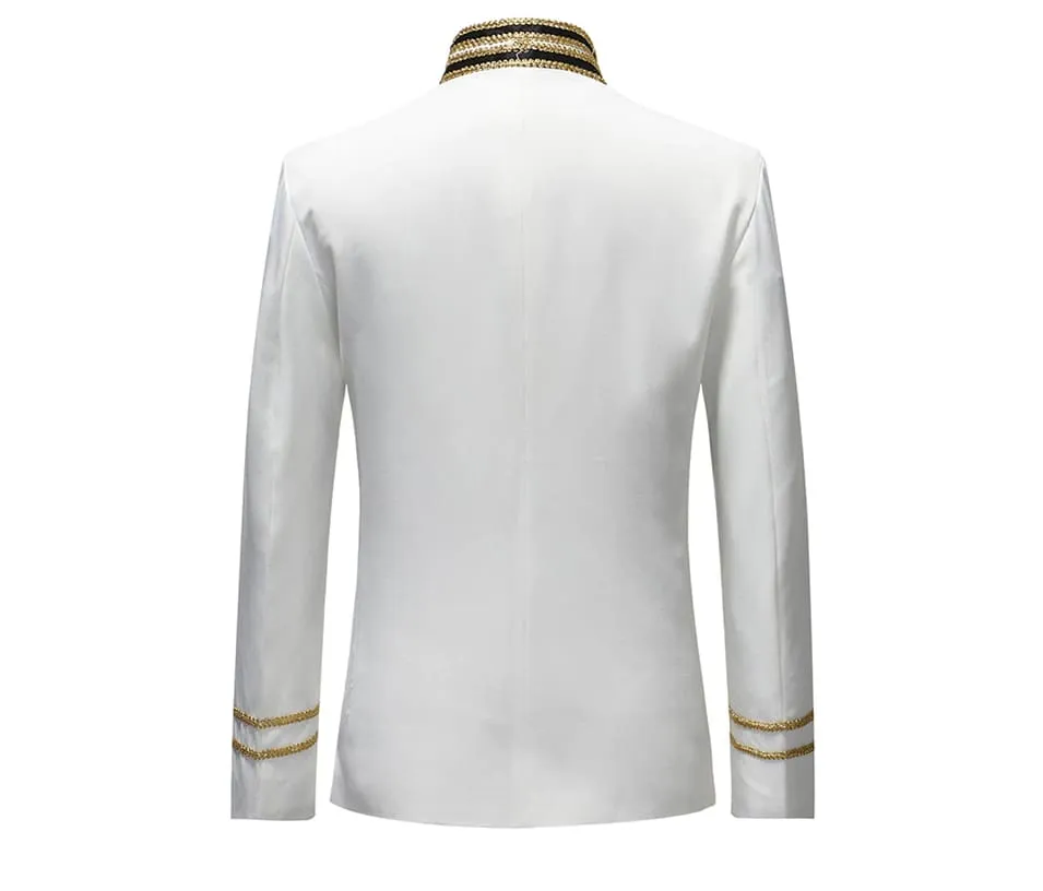 Single Breasted Suit Drama costume Party Blazer