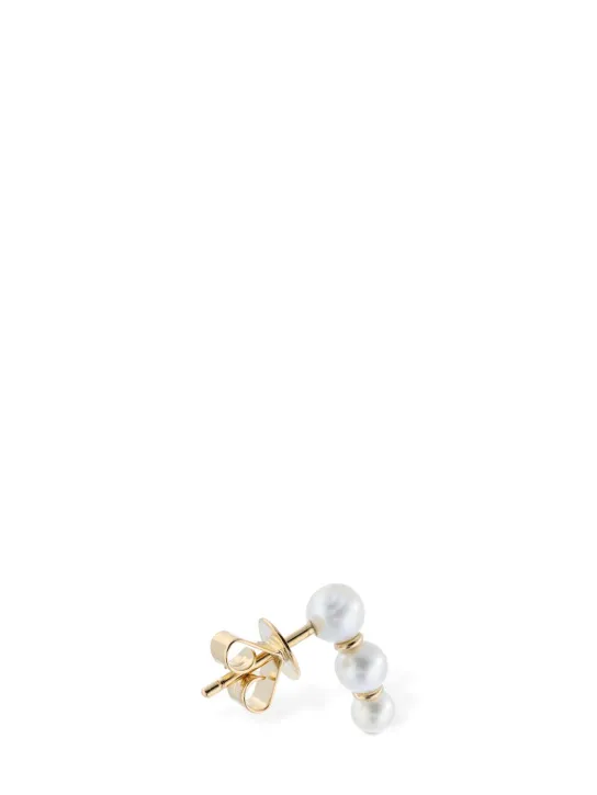 Sophie Bille Brahe   Trois Perle mono earring 