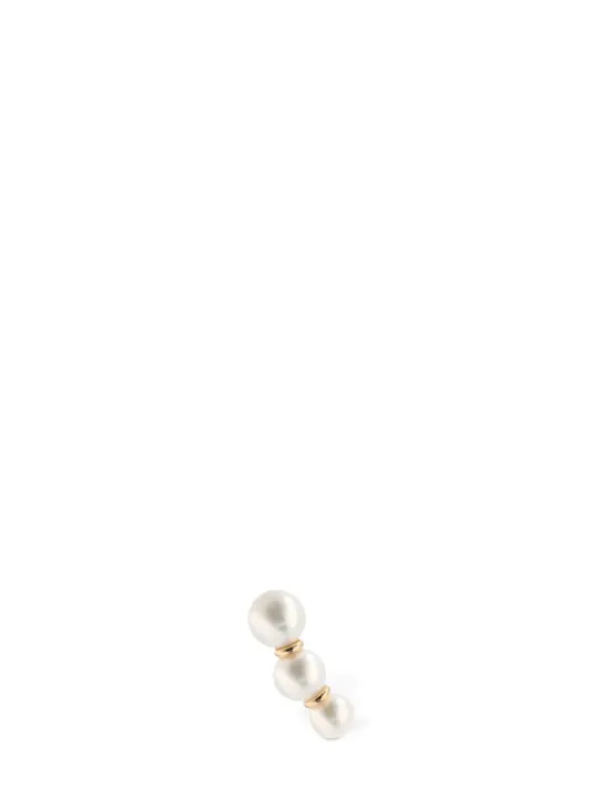 Sophie Bille Brahe   Trois Perle mono earring 