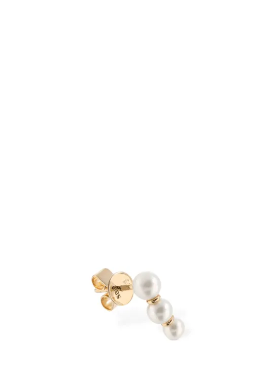 Sophie Bille Brahe   Trois Perle mono earring 